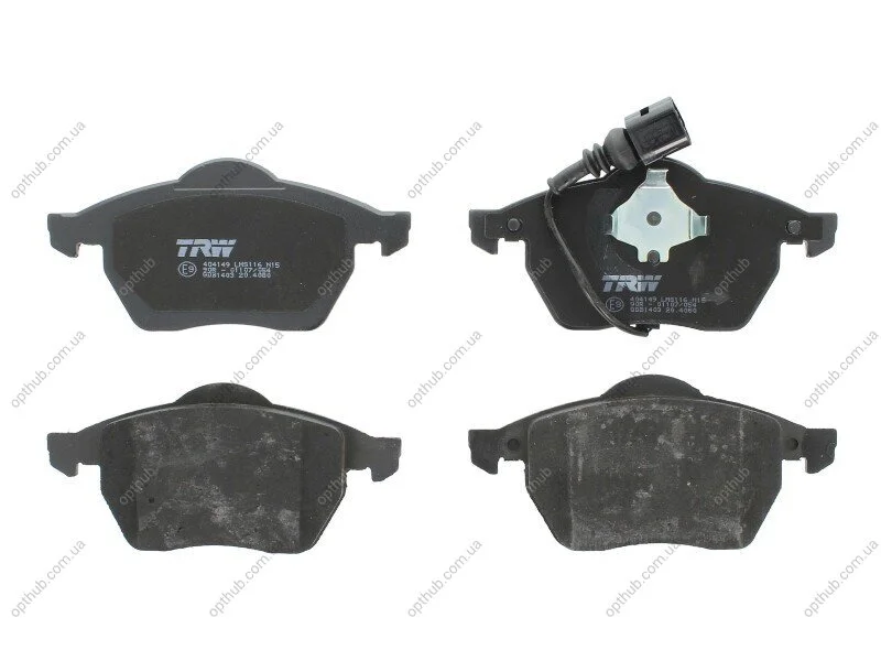 Колодка гальм. диск. AUDI TT, SEAT LEON, SKODA, VW передн. (вир-во) C.I.U TRW GDB1403 (фото 1)