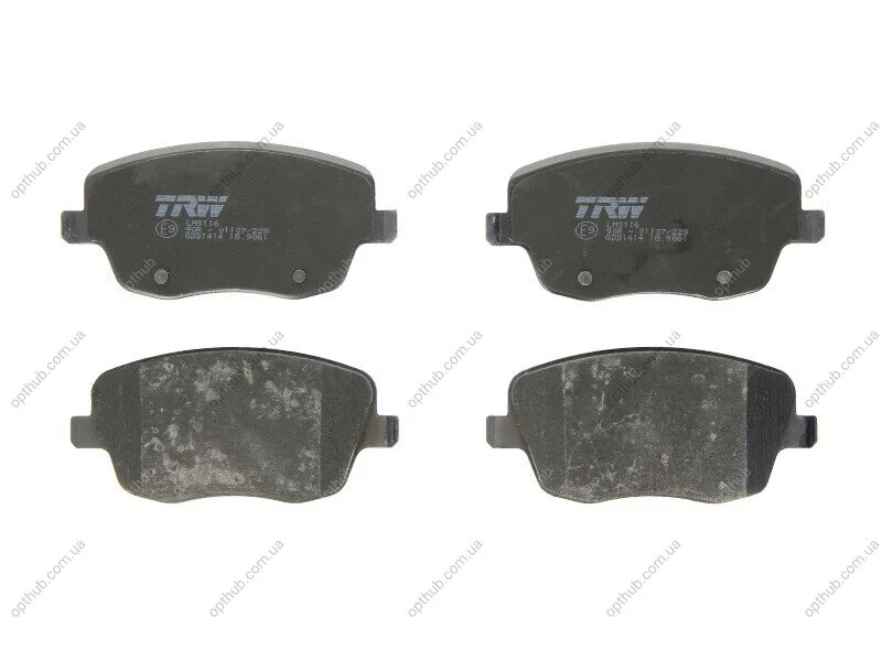 Колодка торм. диск. SKODA ROOMSTER, VW POLO передн. (пр-во) TRW GDB1414 (фото 1)