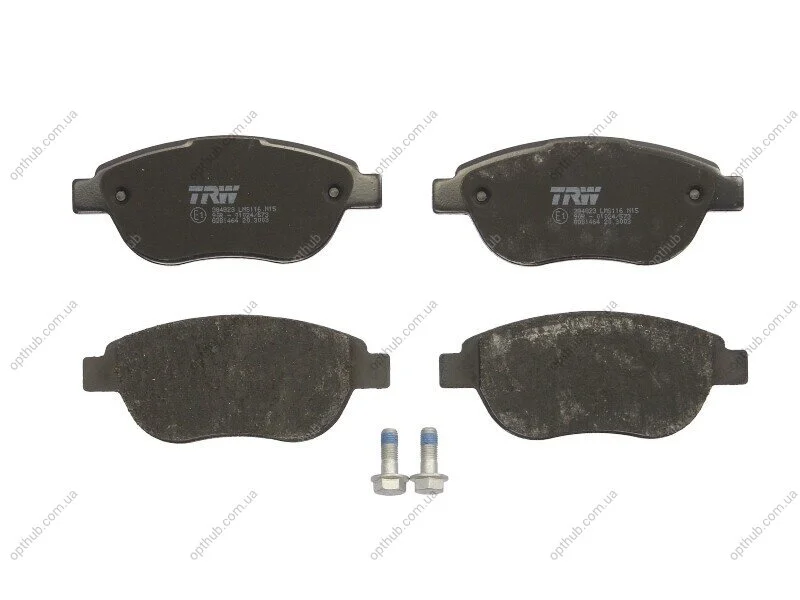Колодка гальм. диск. CITROEN C3, C4, PEUGEOT 207, 307 передн. (вир-во) TRW GDB1464 (фото 1)