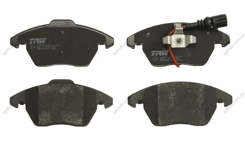 Колодка гальм. диск. AUDI A3, SEAT, SKODA, VW передн. (вир-во) TRW GDB1550 (фото 1)