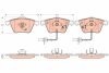 Колодки гальмівні дискові ПЕРЕДН AUDI A4 2003 - 2009, A6 2004 - 2011, A6 ALLROAD 2006 - 2011 -ua TRW GDB1554 (фото 1)