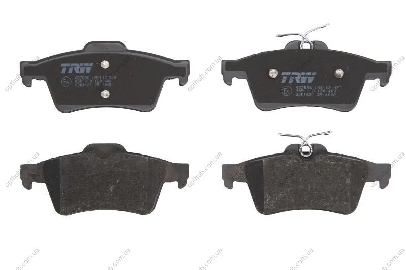 Колодка гальм. диск. FORD FOCUS MAZDA 3,5 OPEL VECTRA C, RENAULT LAGUNA задн. (вир-во) TRW GDB1621 (фото 1)