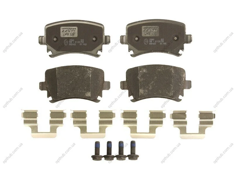 Колодка гальм. диск. AUDI A4, SEAT, SKODA, VW задн. (вир-во) TRW GDB1622 (фото 1)