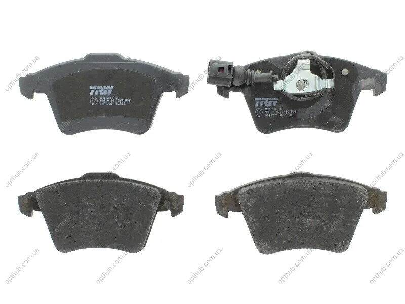 Колодки гальмівні дискові ПЕРЕДН VOLKSWAGEN TOUAREG 2002 - 2010 -ua TRW GDB1721 (фото 1)