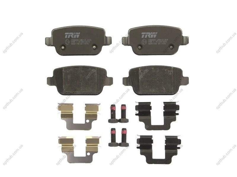 Колодка гальм. диск. FORD KUGA задн. (вир-во) TRW GDB1732 (фото 1)