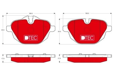 Гальмівні колодки TRW GDB1840DTE