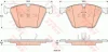 Комплект гальмівних колодок передн, BMW 5 GRAN TURISMO (F07), 7 (F01, F02, F03, F04), X5 (E70), X5 (F15, F85), X6 (E71, E72), X6 (F16, F86) 3.0D-6.0 05.08-07.19 TRW GDB1915 (фото 1)