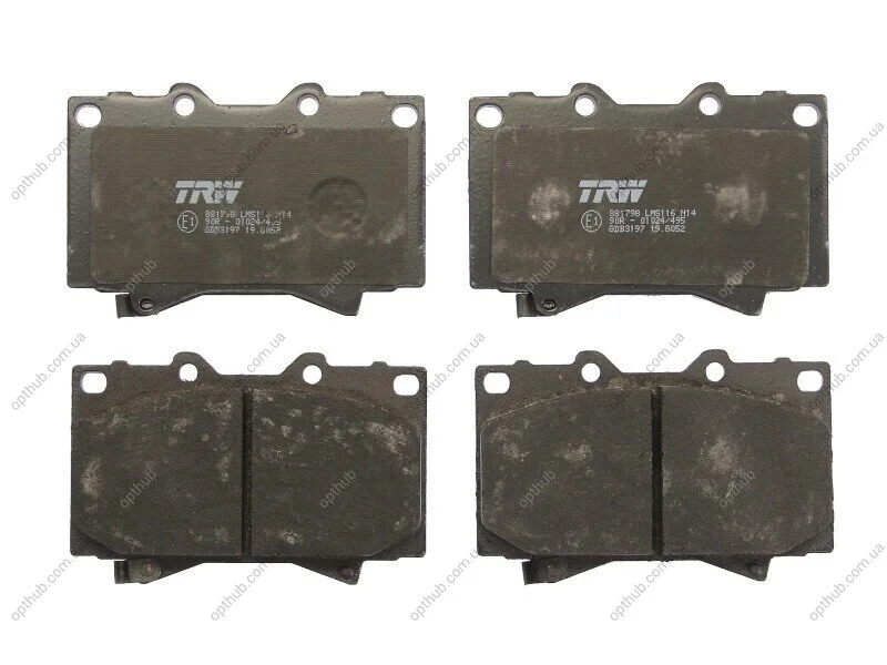 Колодка гальм. диск. TOYOTA LAND CRUISER (_J7_), LAND CRUISER 100 (_J10_) передн. (вир-во) TRW GDB3197 (фото 1)