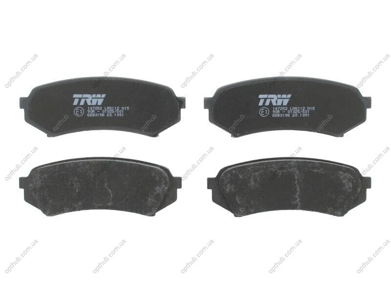 Колодка гальм. диск. TOYOTA LAND CRUISER 100, задн. (вир-во) TRW GDB3198 (фото 1)
