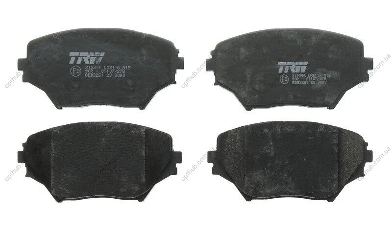 Колодка гальм. диск. TOYOTA RAV 4 II (XA2) передн. (вир-во) C.I.U TRW GDB3251 (фото 1)