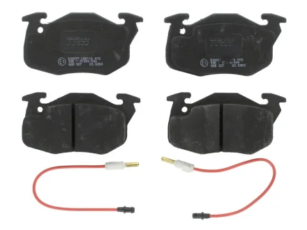 Комплект гальмівних колодок передн, MERCEDES VITO (W639) CITROEN AX, SAXO PEUGEOT 106 I, 106 II, 205, 205 I, 205 II, 305, 305 I, 305 II, 309, 309 I, 309 II, 405 I 1.0-Electric 05.77-08.14 TRW GDB327