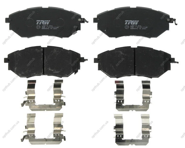 Колодка гальм. диск. SUBARU LEGACY IV передн. (вир-во) TRW GDB3372 (фото 1)