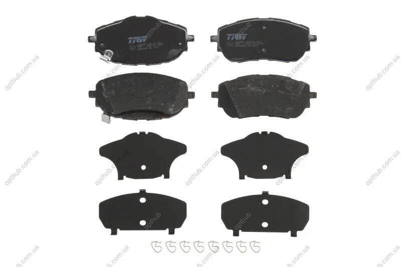 Колодка гальм. диск. TOYOTA AURIS 1.3-2.0 2012-, COROLLA 1.33-1.8 2013 - передн. (вир-во) TRW GDB3598 (фото 1)