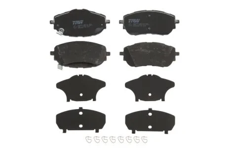Колодка гальм. диск. TOYOTA AURIS 1.3-2.0 2012-, COROLLA 1.33-1.8 2013 - передн. (вир-во) TRW GDB3598
