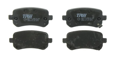 Комплект гальмівних колодок задн, CHRYSLER GRAND VOYAGER V, TOWN & COUNTRY, VOYAGER V DODGE GRAND, JOURNEY FIAT FREEMONT 2.0D-4.0 06.07- TRW GDB4176