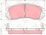 Комплект гальмівних колодок передн, SUBARU IMPREZA, LEGACY I, LEGACY II, LEGACY OUTBACK 1.6-2.5 01.89-12.00 TRW GDB989 (фото 1)