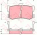 Комплект гальмівних колодок задн, ACURA LEGEND HONDA LEGEND I HYUNDAI SONATA III ROVER 800 1.8-3.0 01.86-06.98 TRW GDB994 (фото 1)