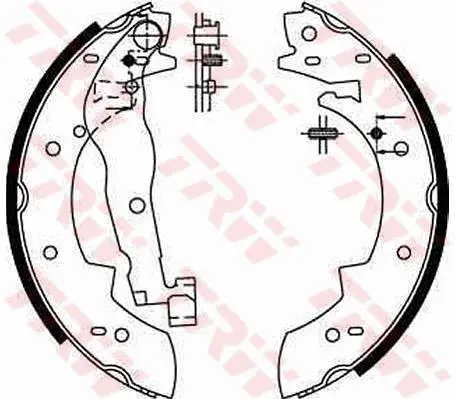 Гальмівна колодка VOLVO 340-360 ALFA ROMEO 33 BMW 3 (E30) PEUGEOT 204, 205 I, 304, 305 I, 405 I, 405 II RENAULT 16, 18, 18 VARIABLE, 20, 21, 25, 30, 5, CLIO I 1.0-Electric 09.65-12.00 TRW GS6190 (фото 1)