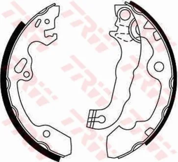 Гальмівна колодка FORD FOCUS I, FOCUS II 1.4-2.0D 10.98-09.12 TRW GS8636