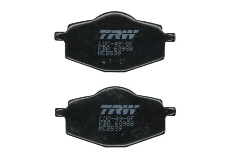 Комплект гальмівних колодок TRW MCB539