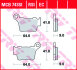 Комплект гальмівних колодок TRW MCB743SI (фото 2)