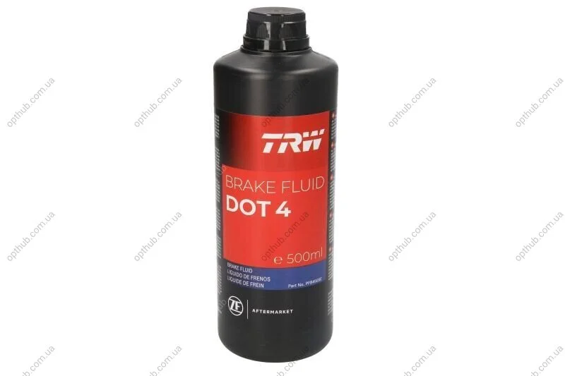 Рідина гальмівна DOT 4 0.5л DOT4 0.5L -ua TRW PFB450SE (фото 1)