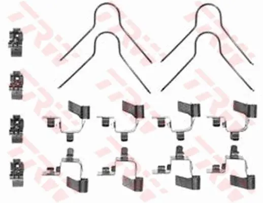 Монтажний набір гальмівних колодок передн LEXUS ES TOYOTA CAMRY, CELICA 1.8-2.5 10.86-01.94 TRW PFK291 (фото 1)
