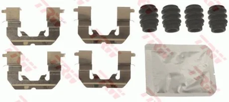 Монтажний набір гальмівних колодок задн/передн HYUNDAI ACCENT IV, ELANTRA V, I30, VELOSTER KIA CEE\'D, PRO CEE\'D, RIO III TOYOTA AURIS 1.1D-2.0D 09.10- TRW PFK689