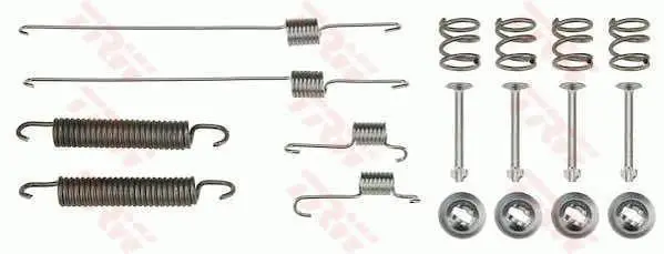 Монтажний набір гальмівної колодки (AKEBONO) DAIHATSU CUORE VI, CUORE VII, MATERIA, SIRION SUBARU JUSTY IV 0.7-1.5LPG 05.03- TRW SFK414 (фото 1)