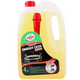 Омыватель стекла с лейкой (всесезонный) (желтый) (TURTLE WAX) -4°C 4л. Turtle-wax S4045