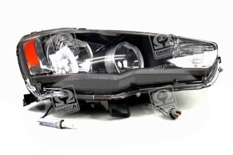 Фара права Mitsubishi Lancer X седан (08-) під коректор (20-B301-05-2B) TYC 20B301052B