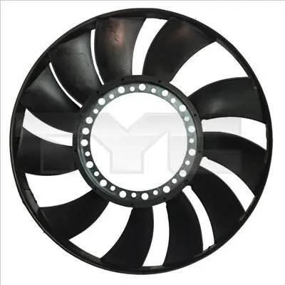 Крильчатка вентилятора AUDI A4 B5, A4 B6, A4 B7 SKODA SUPERB I VW PASSAT B5, PASSAT B5.5 1.6-3.2 09.97-06.08 TYC 802-0055-2 (фото 1)