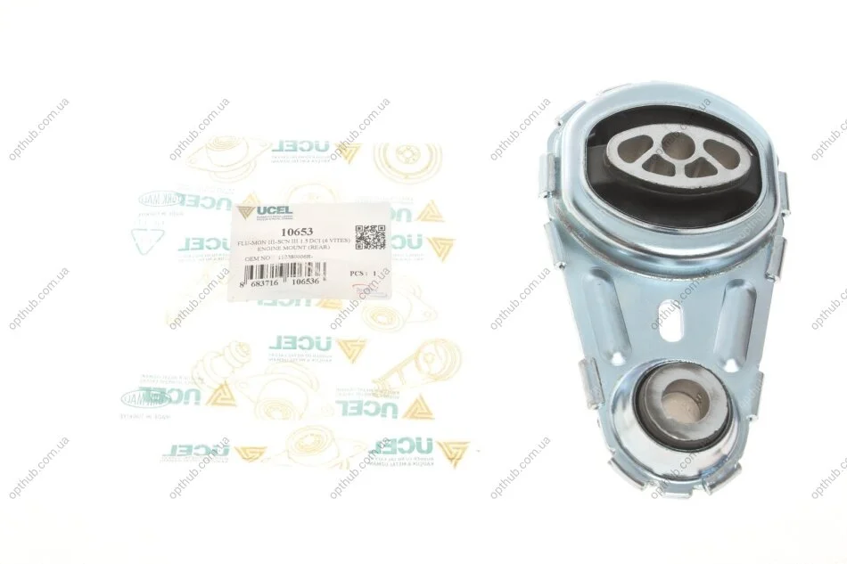 Подушка двигуна (задня/нижня) Renault Megane/Scenic 1.5dCI 09- UCEL (opt-om) UC-EL 10653 (фото 1)