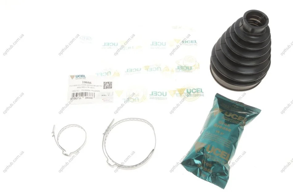 Пильник ШРКШ (зовнішній) Renault Kangoo 05- (26.3x79,32x116,87) (к-кт) UCEL UA63 UC-EL 10666 (фото 1)
