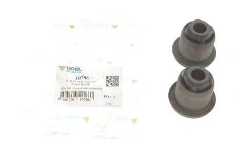 Сайлентблок важеля (переднього/знизу/спереду/ззаду) Dacia/Renault Duster 1.2-2.0 10- (37.2x14x4 (opt-om) UC-EL 10786