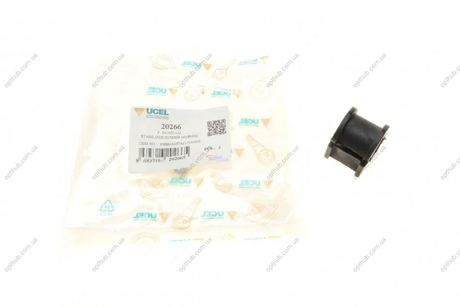 Втулка стабилизатора (заднего)) Ford Mondeo I/II 93-01 (d=18.8mm) UCEL (opt-om) UC-EL 20266 (фото 1)