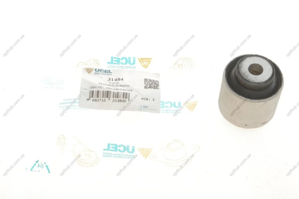 Сайлентблок важеля (заднього) Fiat Doblo 10- UCEL (opt-om) UC-EL 31484 (фото 1)