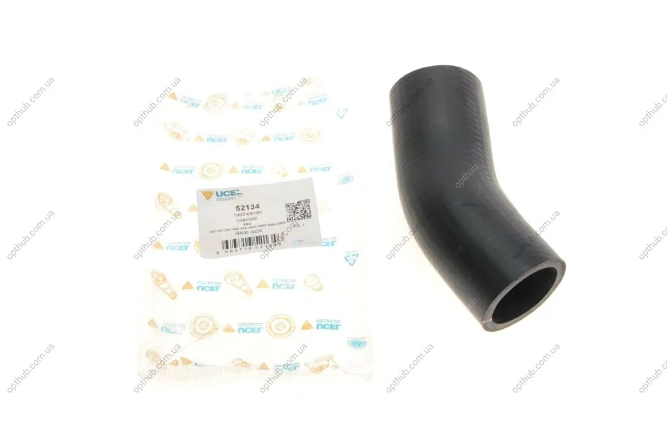 Патрубок интеркулера Citroen Berlingo/Peugeot Partner 1.6 HDi 08- UCEL UA63 UC-EL 52134 (фото 1)