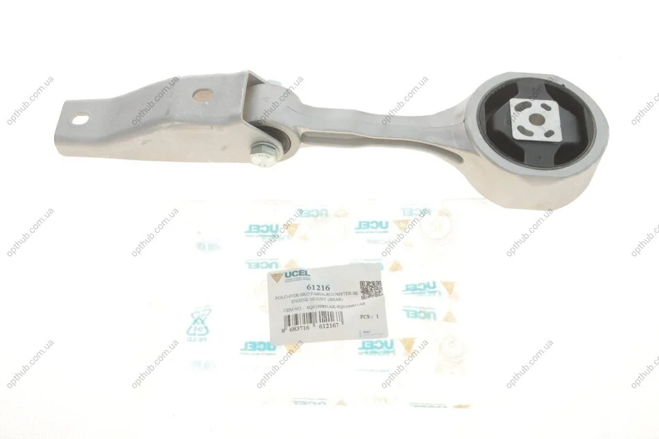 Подушка двигуна (задня) VW Polo/Seat Cordoba/Skoda Fabia 1.4 16V/1.6 99- UCEL UA63 UC-EL 61216 (фото 1)