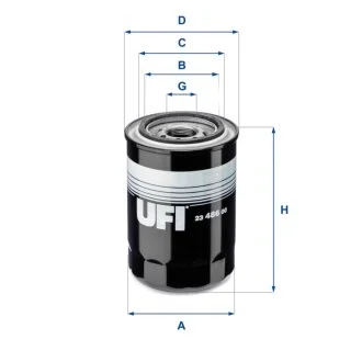 Фільтр масляний HYUNDIA, KIA -ua UFI 23.486.00