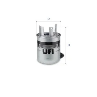 Фільтр паливний NISSAN, RENAULT -ua UFI 24.095.06
