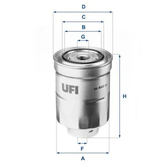 Фільтр паливний MITSUBISHI -ua UFI 24.465.00