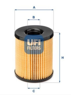 Фільтр масляний SEAT, SKODA, VOLKSWAGEN -ua UFI 25.115.00