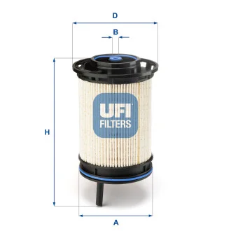 Фільтр паливний AUDI, BENTLEY, VOLKSWAGEN -ua UFI 26.130.00