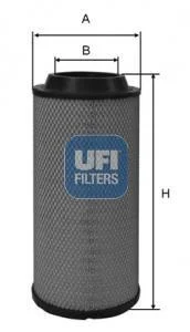 Фільтр повітряний 320x125x74,9 URSUS 3514, 360 3P AEBI TT 50, TT 70, TT 70 S AHLMANN AL100, AZ90 T ATLAS XAS 66 DDG BOMAG BW124HD-3 DITCH WITCH 3500, 3610 GEHL 4640, SL3935 GENIE S-40 UFI 27.512.00
