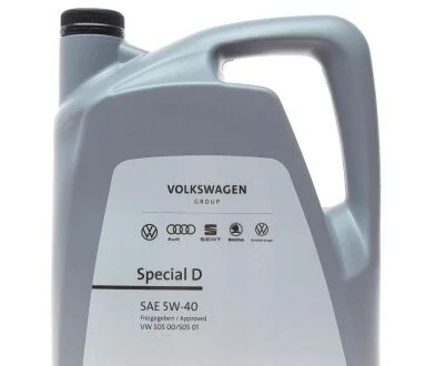 Масло 5W40 Special D (5L) (VW505 00/505 01) (opt-om) VAG GS55505M4