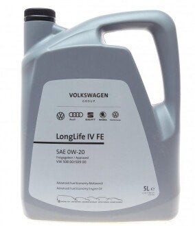 Олива 0W20 LongLife IV (5л) VW 508.00/509.00 (opt-om) VAG GS60577M4