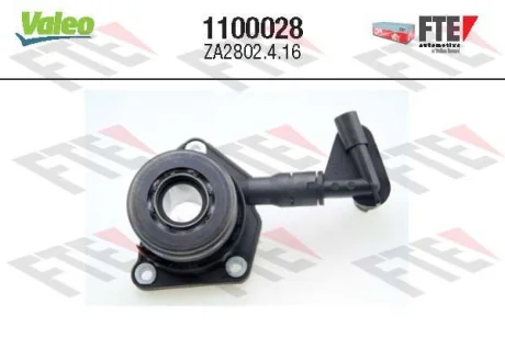 Підшипник зчеплення гідравлічний FORD B-MAX, ECOSPORT, FIESTA, FIESTA V, FIESTA VI, FOCUS I, FUSION, KA, KA+ III, STREET KA, TOURNEO COURIER B460, TRANSIT COURIER B460 MAZDA 2 1.0-2.0 10.98- Valeo 1100028