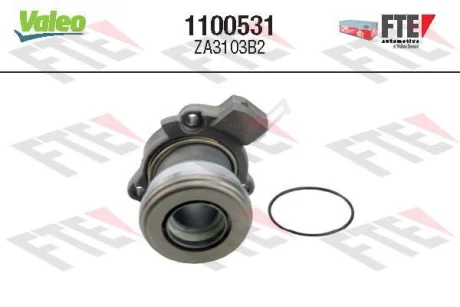 Підшипник зчеплення гідравлічний ALFA ROMEO 159 CHEVROLET AVEO, CRUZE, VECTRA, ZAFIRA FIAT CROMA OPEL ADAM, ASTRA G, ASTRA G CLASSIC, ASTRA H, ASTRA H CLASSIC, ASTRA H GTC 1.0-3.2 10.95- Valeo 1100531