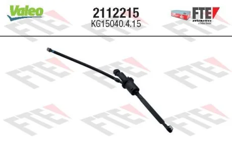 Головний циліндр зчеплення (15,87/16мм), транспортний засіб із кермом на ліва сторона CITROEN C4, C4 I PEUGEOT 308, 308 I, RCZ 1.6/1.6D 09.07-12.15 Valeo 2112215